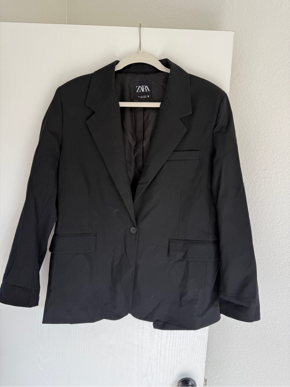 ZARA Black Single-Button Women's Blazer